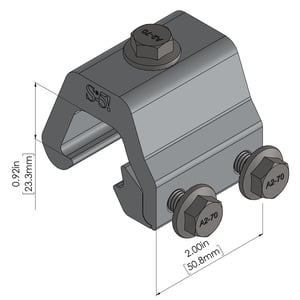 S-5-K Grip isometric and text dimensions